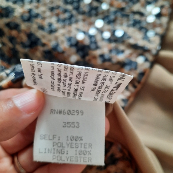 Vintage cheetah print sequence top - Picture 6 of 10